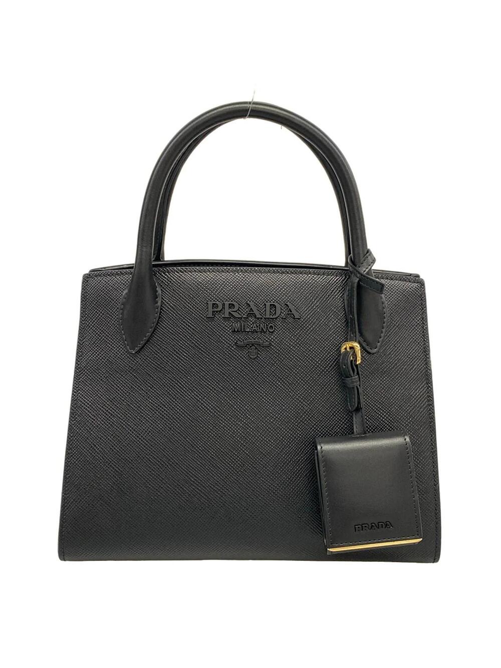Prada Black Leather Handbag #363427P16B